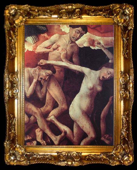 framed  WEYDEN, Rogier van der The Last Judgment, ta009-2